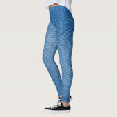 Denim Blue Jeans Pattern All-Over-Print Leggings (Links)