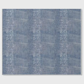 Denim Blue Jeans Print Cadeaupapier (Vlak)