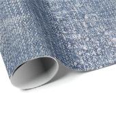 Denim Blue Jeans Print Cadeaupapier (Rol Hoek)