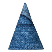 Denim Blue: klassieke jeans textuur. Feesthoedjes (Rechts)