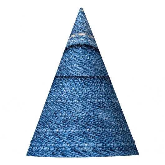 Denim Blue: klassieke jeans textuur. Feesthoedjes (Voorkant)