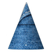 Denim Blue: klassieke jeans textuur. Feesthoedjes (Links)