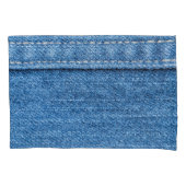 Denim Blue: klassieke jeans textuur. Kussensloop (Voorkant)