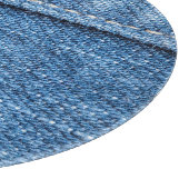 Denim Blue: klassieke jeans textuur. Snijplank (Hoek)