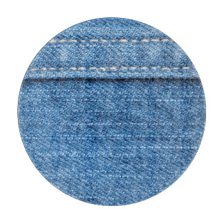 Denim Blue: klassieke jeans textuur. Snijplank