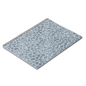 Denim Blue Leopard Print Glitter Notitieboek (Linkerzijde)