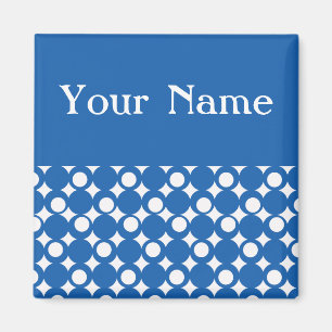 Denim Blue Mod Ball Design @ Emporio Moffa Magneet