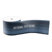 Denim Blue Ombre Stripe met optionele naam/tekst Grosgrain Lint (Spoel)