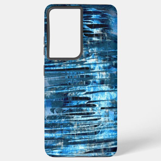 Denim Blue Rain Samsung Galaxy Hoesje (Achterkant)