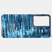 Denim Blue Rain Samsung Galaxy Hoesje (Linkerkant)