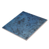 Denim Blue Retro antiek auto, roestvrij metaal Tegeltje (Zijkant)