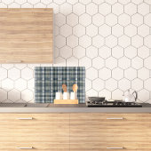 Denim Blue Sage Groen Wit Geplay Glas Snijplank