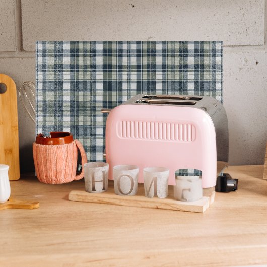 Denim Blue Sage Groen Wit Geplay Glas Snijplank