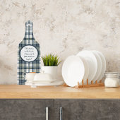 Denim Blue Sage Groen Wit Plaid  Snijplank