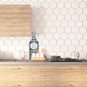 Denim Blue Sage Groen Wit Plaid  Snijplank