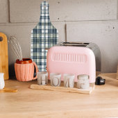 Denim Blue Sage Groen Wit Plaid Snijplank