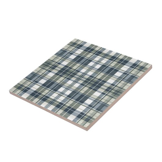 Denim Blue Sage Groen Wit Tegeltje (Zijkant)