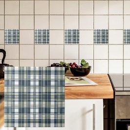 Denim Blue Sage Groen Wit Tegeltje