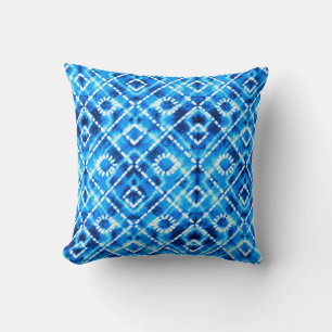 Denim blue stropdas die textuur herkent modern pat kussen