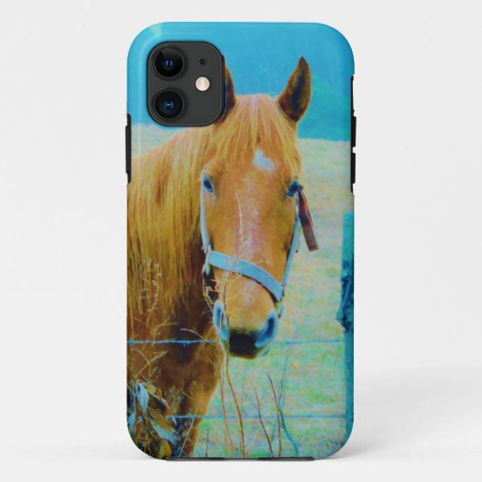 Denim blue tinted Horse Case-Mate iPhone Case (Achterkant)
