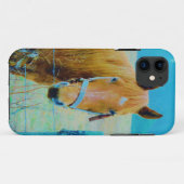 Denim blue tinted Horse Case-Mate iPhone Case (Achterkant (horizontaal))