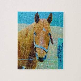 Denim blue tinted Horse Legpuzzel
