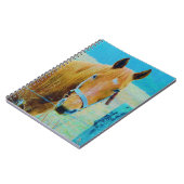 Denim blue tinted Horse Notitieboek (Linkerzijde)