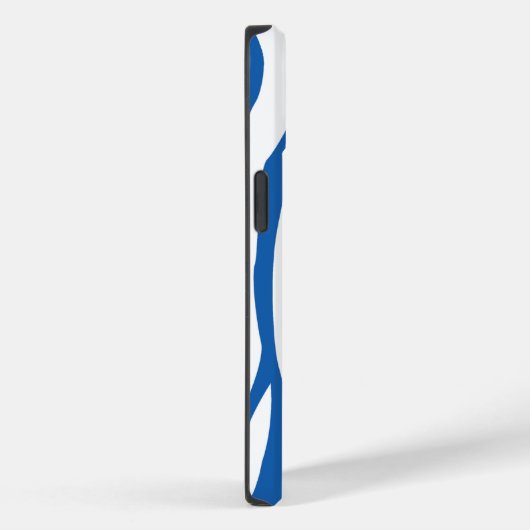 Denim Blue Zebra Print Case-Mate iPhone Case (Achterkant / Rechts)