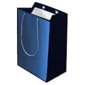 Denim Blues-cadeaubag Medium Cadeauzakje (Achterkant Gekanteld)