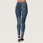 Denim Blues - Fun Patched Jeans - Jeggings Kijk Leggings (Achterkant)