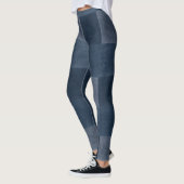 Denim Blues - Fun Patched Jeans - Jeggings Kijk Leggings (Links)