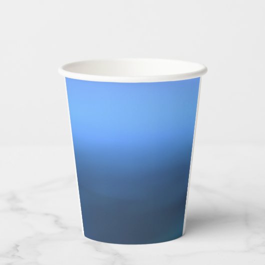Denim Blues Paper Cup Papieren Bekers (Achterkant)