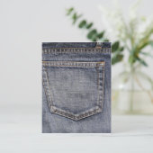 Denim Briefkaart (Staand voorkant)