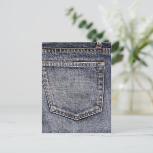 Denim Briefkaart (Staand voorkant)