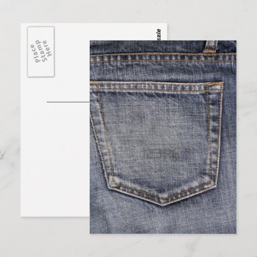 Denim Briefkaart (Voorkant / Achterkant)