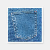 Denim Broek Zak Western Country Trouwfeest Partij Servet (Voorkant)