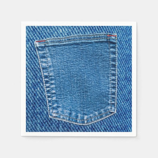 Denim Broek Zak Western Country Trouwfeest Party Servet (Voorkant)