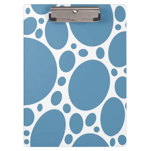 Denim Bule Bubbles Klembord (Voorkant)