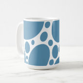 Denim Bule Bubbles Koffiemok (Voorkant links)