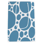 Denim Bule Bubbles Medium Cadeauzakje (Achterkant)