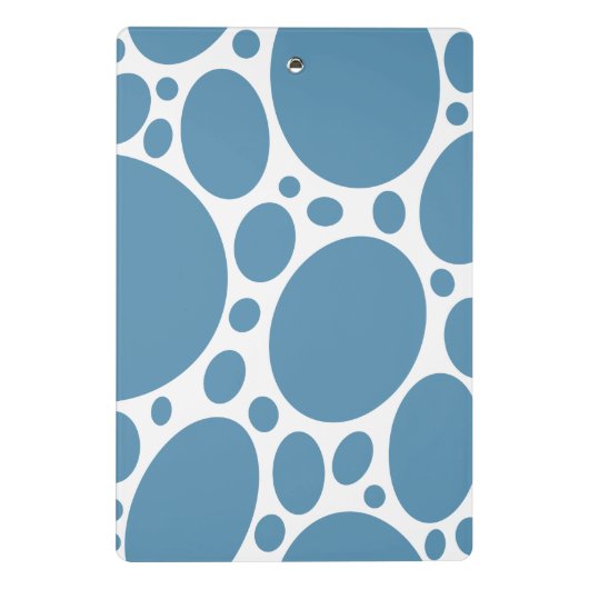 Denim Bule Bubbles Mini Klembord (Achterkant)