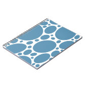 Denim Bule Bubbles Notitieboek (Linkerzijde)