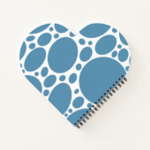 Denim Bule Bubbles Notitieboek (Achterkant)