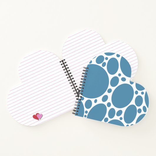 Denim Bule Bubbles Notitieboek (Binnen)