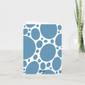 Denim Bule Bubbles Notitiekaartje (Achterkant)