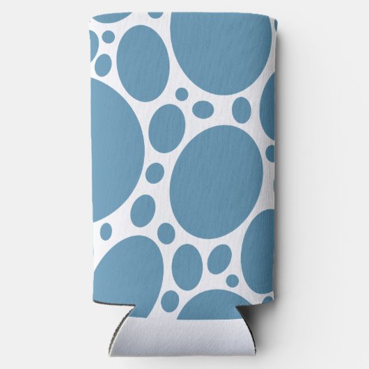 Denim Bule Bubbles Seltzer Blikjeskoeler (Achterkant)