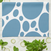 Denim Bule Bubbles Theedoek (Gevouwen)