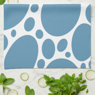 Denim Bule Bubbles Theedoek
