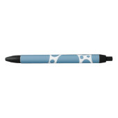 Denim Bule Bubbles Zwarte Inkt Pen (Voorkant)
