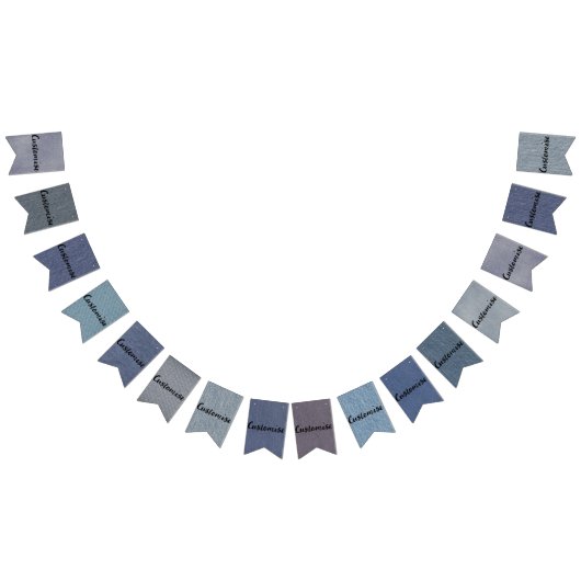 Denim Bunting Banner Flags (Alle)